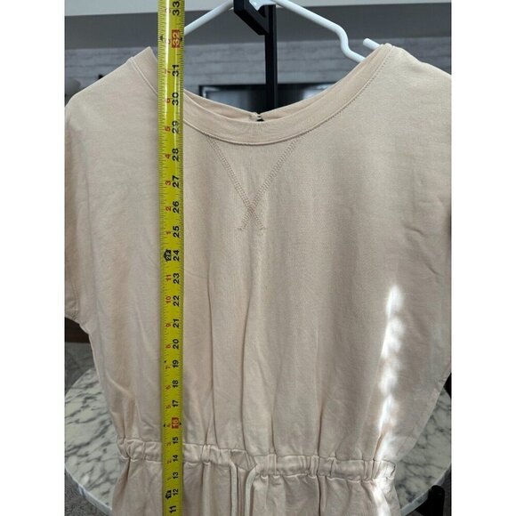 Wishlist Tan Short Sleeve Drawstring Waist Mini Romper Womens Size Small - Picture 4 of 7